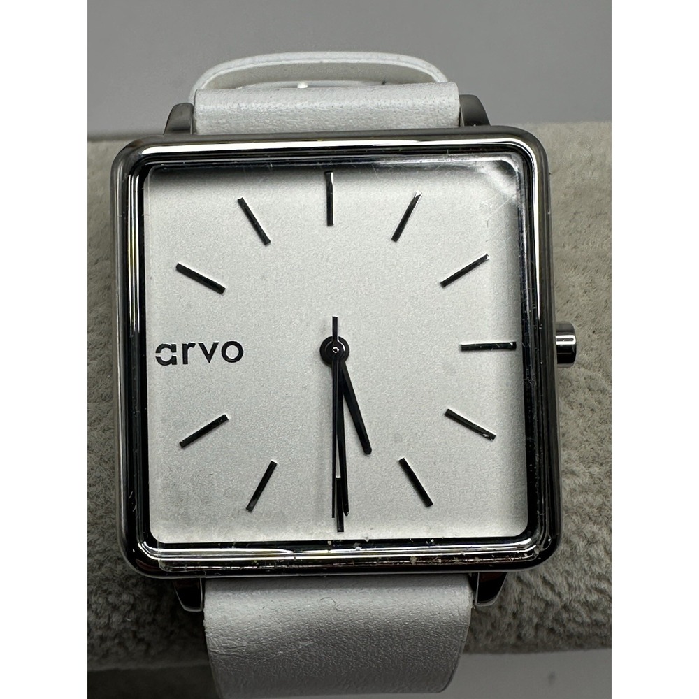 Arvo The Time Squared Ladies Watch New Battery‎ 32MM 7.75" Leather Band D82